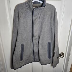 Eddie Bauer Men's Heathered Sweater Fleece Full-Zip Jacket SZ XL EUC